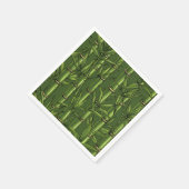 Bambuswald in Grün Serviette (Ecke)
