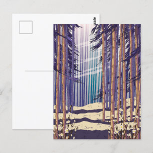 Bambuswald Postkarte