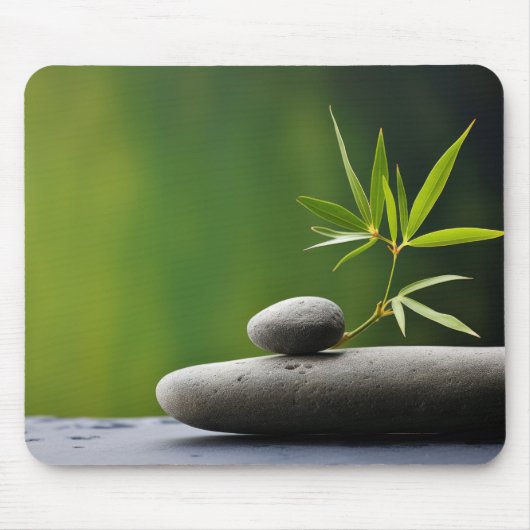 Bambuswald Ruhe Friedliche Natur Mousepad (Vorne)
