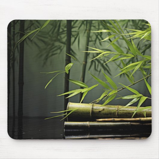 Bambuswald Ruhe Friedliche Natur Mousepad (Vorne)
