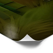 Bambuswald Traditionelle chinesische Malerei Poster (Ecke)