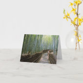 Bambuswald von Sagano - Kyoto, Japan Karte (Gelbe Blume)