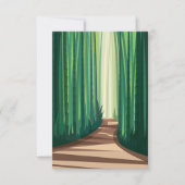 Bambuswälder Dankeskarte (Vorderseite)