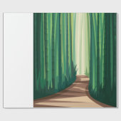 Bambuswälder Geschenkpapier (Flach)