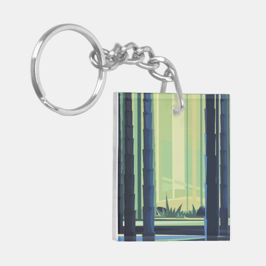 Bambuswälder Schlüsselanhänger (Vorderseite links)