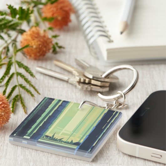 Bambuswälder Schlüsselanhänger (Vorderseite rechts)