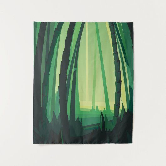 Bambuswälder Wandteppich (Vorderseite)