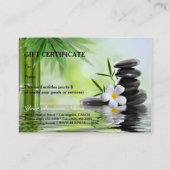 BambusZen entsteint Reiki Rabattkarte (Rückseite)