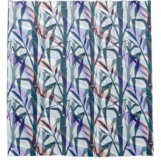 Bambuszweige Duschvorhang (Vorderseite)