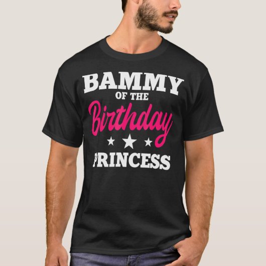 Bammy of the Birthday Princess Party Bday Celebrat T-Shirt (Vorderseite)