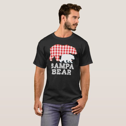 Bampa Plaid Great Bear Daddy Grandpa Proud T-Shirt (Vorne ganz)