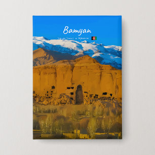 Bamyan, Afghanistan - Buddha-Kliffental Button