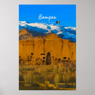 Bamyan, Afghanistan - Buddha-Kliffental Poster