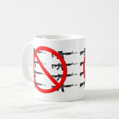 Ban Assault Rifles Kaffeetasse (Vorderseite Links)
