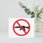 Ban Assault Waffen Postkarte (Stehend Vorderseite)