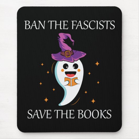 Ban die Faschisten Rettete das Büchergeschenk für  Mousepad (Vorne)