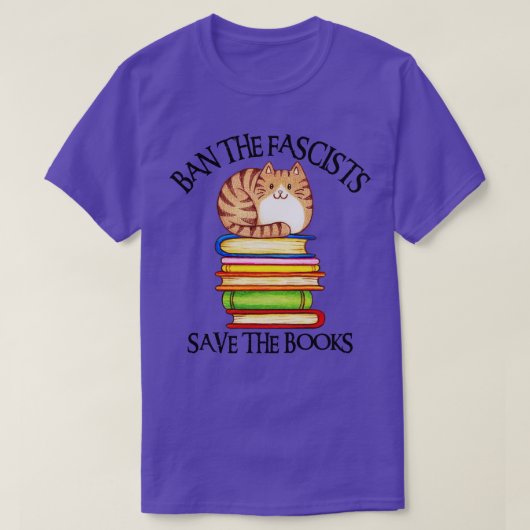 Ban Die Faschisten Rettete die Bücher 15 T-Shirt (Design vorne)