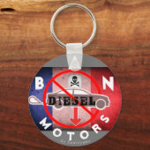 Ban Diesel Motors - rund Schlüsselanhänger (Vorderseite)