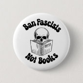 Ban Faschisten keine Bücher Button (Vorderseite)
