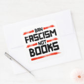 BAN FASCISM NOT BUCHS QUADRATISCHER AUFKLEBER (Umschlag)