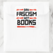 BAN FASCISM NOT BUCHS QUADRATISCHER AUFKLEBER (Tasche)