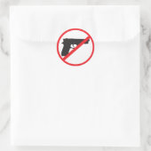 Ban Guns Anti-Gun Pacifist Runder Aufkleber (Tasche)