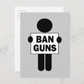 Ban Guns Postkarte (Vorne/Hinten)