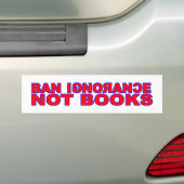Ban Ignorance Not Books Autoaufkleber (Auf Auto)