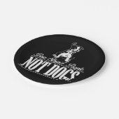 Ban Stupid People not Hogs Paper Teller (Schrägansicht)