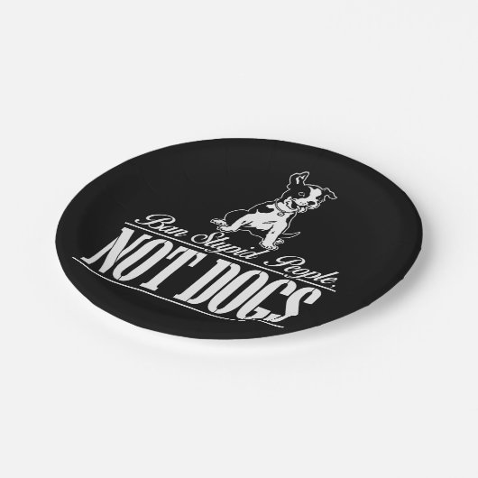 Ban Stupid People not Hogs Paper Teller (Schrägansicht)