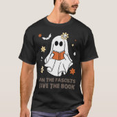 Ban The Fascists Save The Book Boo Halloween T-Shirt (Vorderseite)