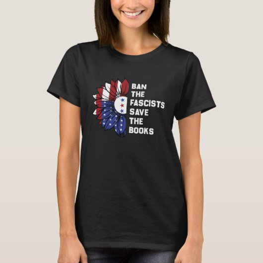 Ban the fascists save the books T-Shirt (Vorderseite)
