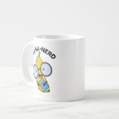 Bana-Nerd Funny Fruit Nerd Pun Kaffeetasse (Vorderseite Links)
