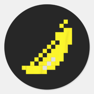 Banana 80er Videospiel Halloween Gruppenkostüm Runder Aufkleber
