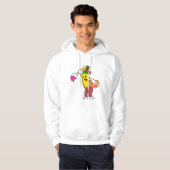 Banana als Maler mit Pinsel Hoodie (Vorne ganz)