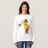 Banana als Maler mit Pinsel Sweatshirt (Vorne ganz)