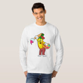 Banana als Maler mit Pinsel T-Shirt (Vorne ganz)