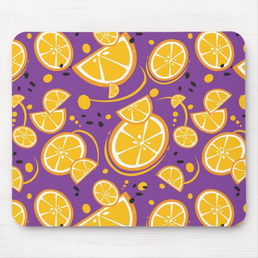 Banana Ananas Cherry Citrus Fruchtmuster M Mousepad (Vorne)