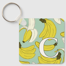 Banana-anfängliche Schlüsselkette Schlüsselanhänger