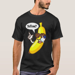 Banana Answering Telefon Gelbe Sonnenbrille Sommer T-Shirt
