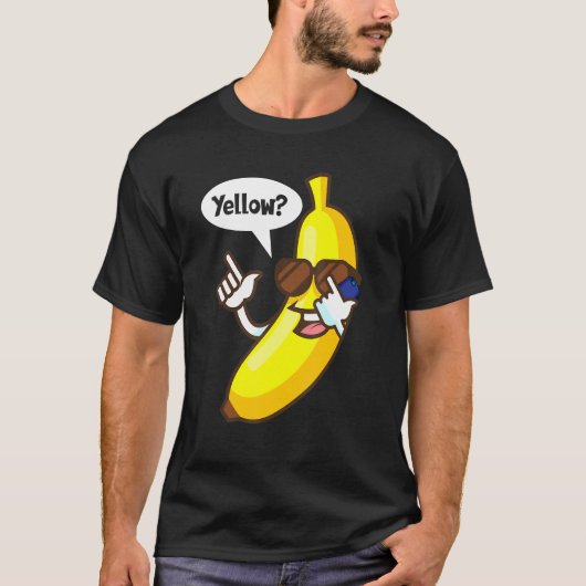 Banana Answering Telefon Gelbe Sonnenbrille Sommer T-Shirt (Vorderseite)