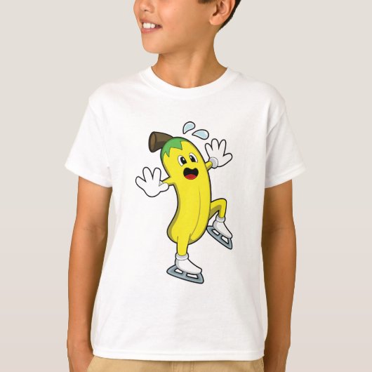 Banana at Ice Skaten mit Ice-Skaten.PNG T-Shirt (Vorderseite)