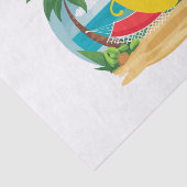 Banana auf der Hängematte am Strand Seidenpapier (Ausschnitt)