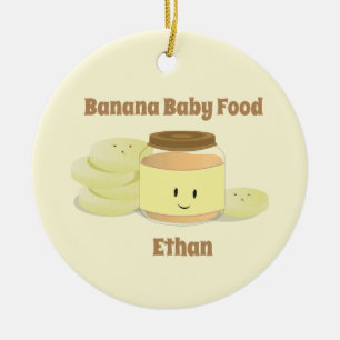 Banana Baby Food Cartoon   Ornament