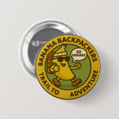 Banana Backpackers Trail To Abenteuer Button (Vorne & Hinten)