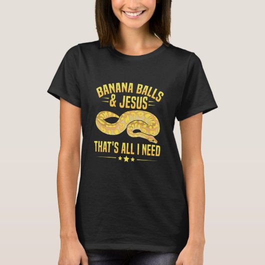 Banana Ball Python for a Ball python breeder T-Shirt (Vorderseite)