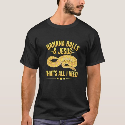 Banana Ball Python for a Ball python breeder T-Shirt (Vorderseite)