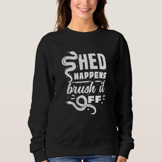 Banana Ball Python Herpetologe Shed passiert Bürst Sweatshirt (Vorderseite)