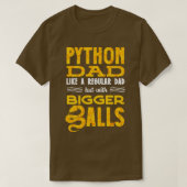 Banana Ball Python Herpetologin Python dad T-Shirt (Design vorne)