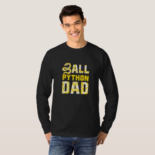 Banana Ball Python Herpetologist Ball Python Dad H T-Shirt (Vorne ganz)